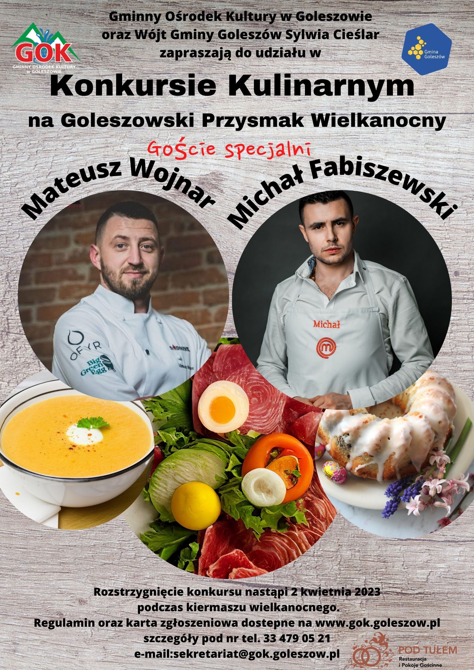 plakat konkursu kulinarnego na goleszowska potrawę wielkanocną