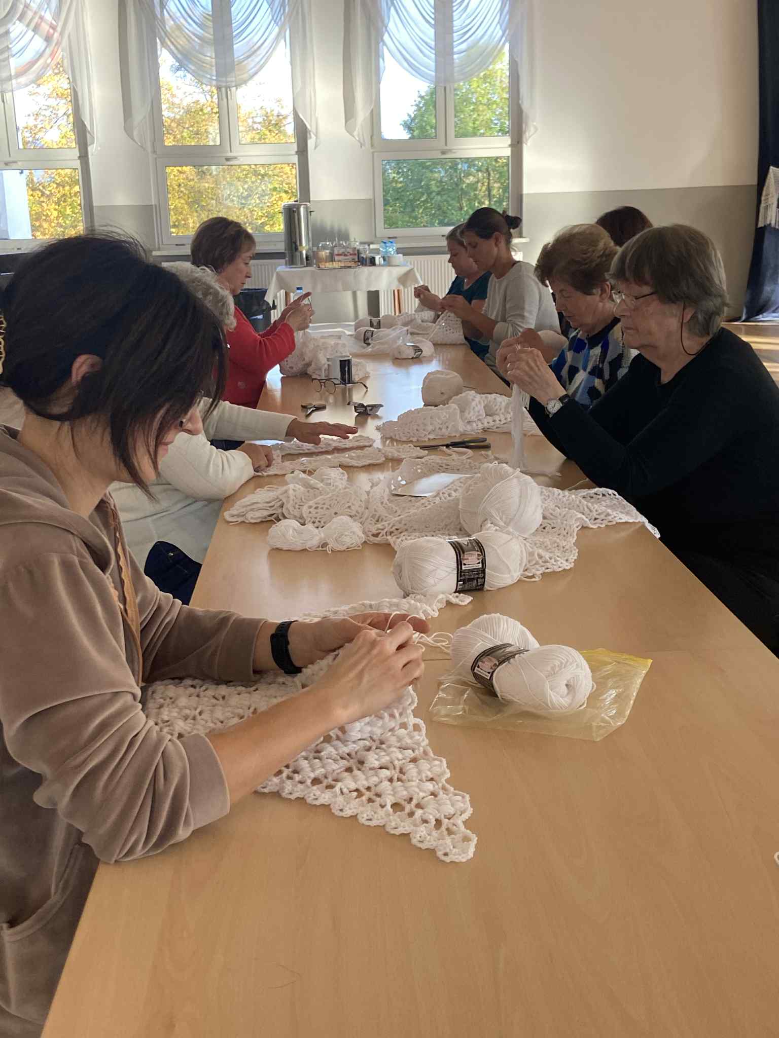 uczestniczki projektu podczas prac warsztatowych